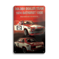 Letrero Vintage de Metal de Pistas de Carreras de F1, Arte de Pared Retro para Entusiastas de la Velocidad y Decoración de Carreras, Regalo