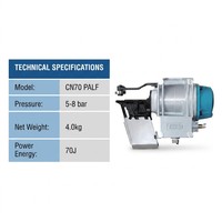 Pistolet à clous pneumatique industriel robuste TOUA CN70 PALF avec corps en aluminium pour la fabrication automatique de palettes