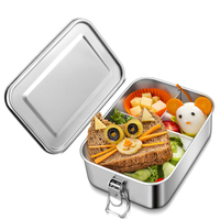Boîte à lunch bento en acier inoxydable pour enfants, compartimentée en 3 sections, avec logo personnalisé SS304, 850 ml, 1200 ml, 1400 ml