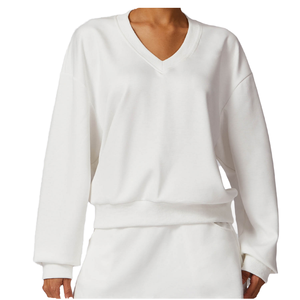 Sweat-shirts à capuche pour femmes, tricotés, à manches longues, respirants, à séchage rapide, décontractés, amples, pour le yoga et la salle de sport, personnalisés pour l'automne, l'hiver et le printemps - Product Image 4