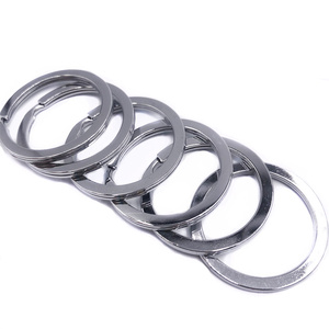 Industrial Large Silver Welded Binder Tiny O Ring Snap Metal Split Key Ring