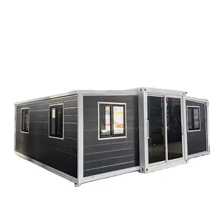 20ft 40ft prefab ขยายคอนเทนเนอร์บ้านสําเร็จรูปแยกคอนเทนเนอร์แบบพกพา Tiny House 2 3 5 ห้องนอน