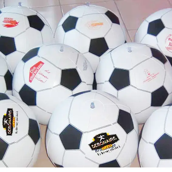 2022インフレータブルサッカーバスケットボールプロモーションレインボーカスタマイズビーチボール環境にやさしいPVCスイカインフレータブルサッカーボール