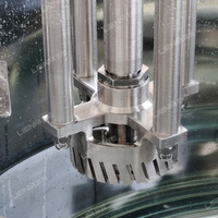 Agitateur-homogénéisateur à vide hydraulique automatique LIENM 2000L 2 tonnes pour émulsification de cosmétiques et de dentifrice