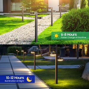 ไฟสวนพลังงานแสงอาทิตย์แบบกันน้ำสำหรับภายนอกอาคาร แพ็คคู่ 2 ชิ้น เหมาะสำหรับตกแต่งสวน ทางเดิน ทางรถวิ่ง - Product Image 3