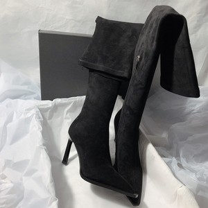 Elastic and Slimming Long <b>Boots</b> High Heeled Suede Over -the-knee High <b>Boots</b> for Women's New Fashion Pointed <b>Boots</b> Women - Product Image 6