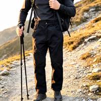 Pantalon cargo pour homme style motard américain, avec empiècements côtelés aux genoux, décontracté, de travail, utilitaire, coupe droite, pour l'extérieur, vente en gros
