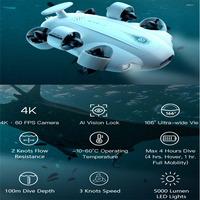 Camolech V-EVO 4K 360 Drone sous-marin et scooter marin pour équipement de plongée, profondeur 100m, vision IA, mobilité OmniView