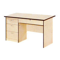 Bureau d'ordinateur portable moderne pour poste de travail de bureau, avec rangement pour imprimante, table d'enseignant en bois avec tiroirs verrouillables - Vente en gros