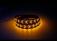 Feux arrière auxiliaires de voiture Bande lumineuse à LED bicolore multimode Bande lumineuse à flèche rouge et jaune