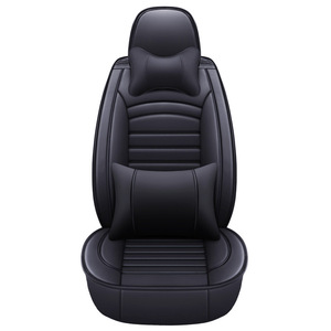 Coussins de siège de voiture universels et housses de siège sport Wenqi en cuir de luxe/soie glacée rembourrés de mousse, toutes saisons - Product Image 1