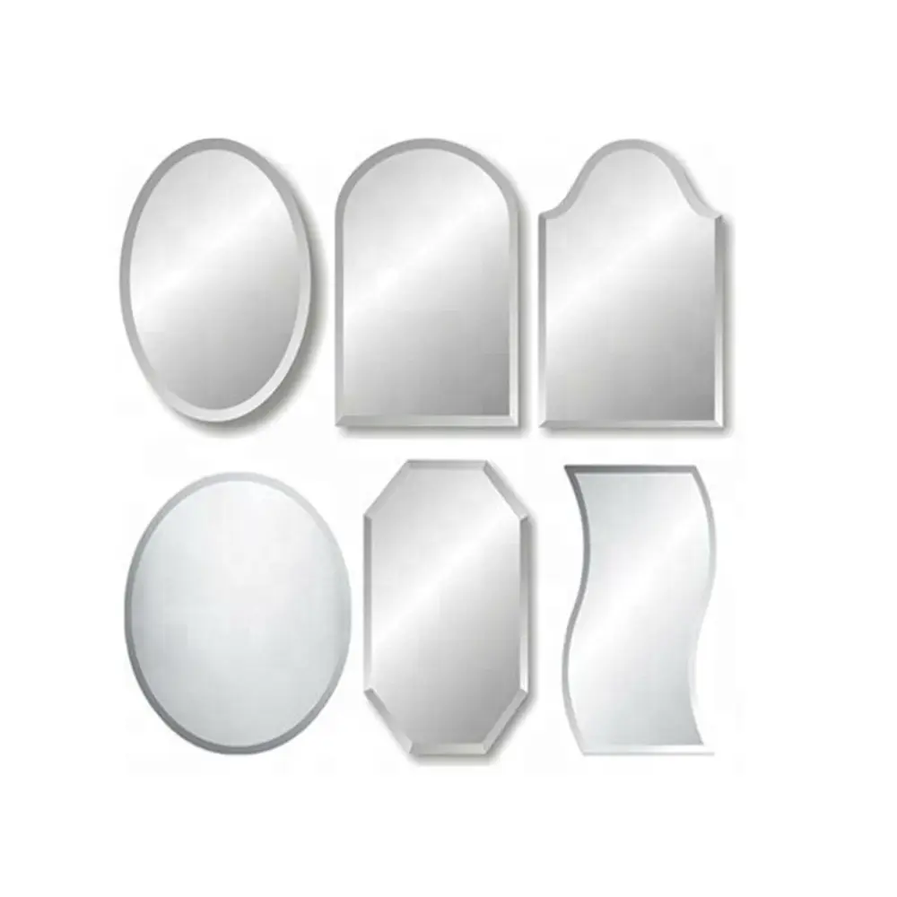 Different Shaped Wall Mirrors Acrylic Sticker Irregular Silver Mirror For Small Round Mirror Or Customized Shape For Decorative Wall Mirror