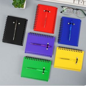 Promotional Multi-Function Leather A5 Spiral <b>Notebook</b> <b>Set</b> with Pen Customizable Memo Pad for Office Students and Events - Product Image 6