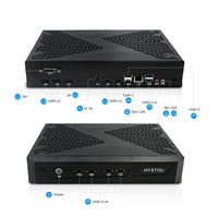 HYSTOU Mini PC Terbaru untuk Gaming Prosesor Tinggi I5 Mendukung hingga 64GB Dual DDR4 NVME Kartu Grafis Khusus RTX3050 6G