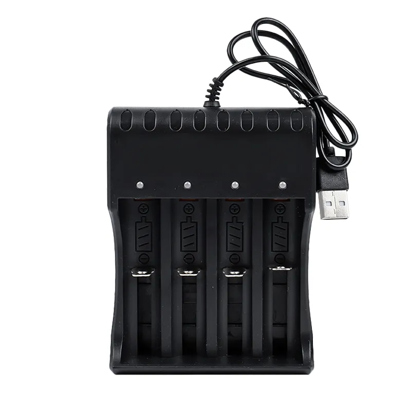 OEM Wholesale Smart 18650 Lithium Battery 4 Slots USB Charger 26550 14500 16340 USB battery charger