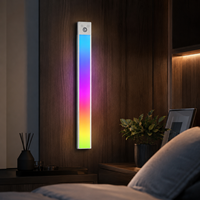 Luz LED RGB Recargable para Armario, con Sensor de Movimiento, Inalámbrica, para Armario, Guardarropa, Luz Nocturna para Dormitorio