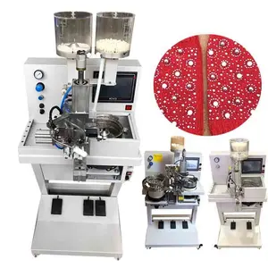 Automatic Nail Beads Attaching Machine Pearl Beads Fixing Nailing Machine