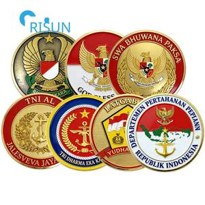 Moneda Conmemorativa Personalizada de las Fuerzas Armadas de Indonesia, Moneda de Desafío Personalizada para Veteranos - Product Image 1