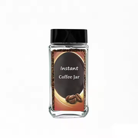 Échantillon gratuit 200ml 380ml bocaux de stockage de café en verre scellés sous vide grains de café instantanés bocaux en verre bidon d'étanchéité