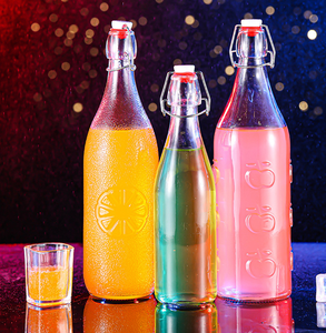 Vente en gros de bouteille en verre vintage à couvercle oscillant de 1 litre/<span class=keywords><strong>33</strong></span> oz à couvercle rabattable pour brasser des boissons huile vinaigre <span class=keywords><strong>bière</strong></span> et tequila - Product Image 1