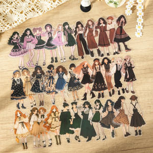 20 pcs/pack Dodo's Week Wear Series Original Character PET Stickers Handbook Decoration Collage - Product Image 3