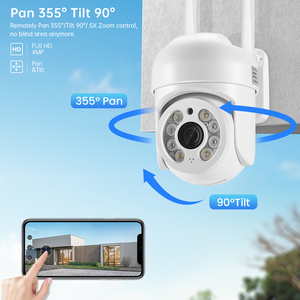 Cámara PTZ 1080p, Cámara Wifi de 2MP, Cámara de Seguridad para el Hogar con Visión Nocturna, Detección de Movimiento, Audio, <span class=keywords><strong>2</strong></span>.4ghz, Aplicación Icam365/yoosee/icsee - Product Image 2