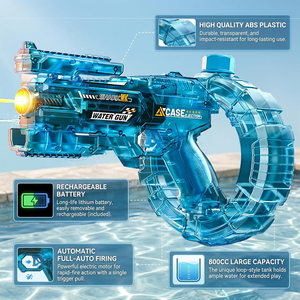 Pistolet à eau automatique à longue portée 26-32 pieds, pistolet à eau LED, jouet d'été pour l'extérieur, pistolet à eau électrique pour enfants - Product Image 4