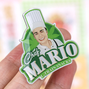 In Offset + Epoxy pin tùy chỉnh độ nét cao in kim loại Huy hiệu kim loại pin bán buôn tùy chỉnh Pin huy hiệu - Product Image 4