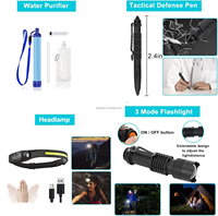 AJOTEQPT Survival Gear Kit professionnel et grand sac à dos de camping, trousse de premiers soins pour l'aventure, la randonnée en plein air, accessoires de voiture