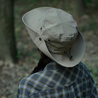 Chapeau Bob Anti-UV UPF 50+ Personnalisé avec Visière Rétractable, Casquette Safari à Sangle Mentonnière Ajustable pour Pêche et Randonnée en Extérieur