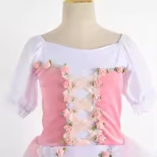 Vestido de Ballet Profesional Romántico de Tul Largo para Niñas, Disfraz de Bailarina con Estampado Luminoso - Product Image 5