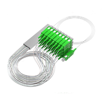 Répartiteur PLC SC/LC/FC/ST 1x2 1x4 1x8 1x16 0,9 mm Mini PVC/ABS pour systèmes FTTX
