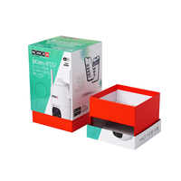 Boîtes en carton rigide imprimées avec base, boîte cadeau à couvercle rigide en mousse découpée sur mesure, emballage en gros pour caméra PTZ CCTV intelligente, recyclable