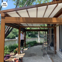 Systèmes de toiture rétractable pliables de haute qualité en PVC imperméable pour pergola et balcon pour jardin