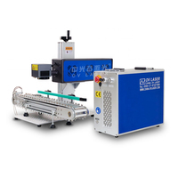 Laser Galvo CO2 35W avec convoyeur automatique pour pailles en bambou, baguettes, brosses, stylos, machine de gravure laser CO2