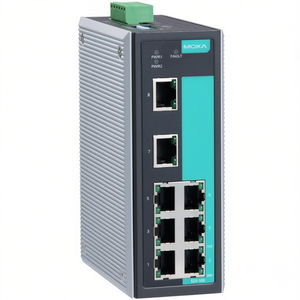 Moxa EDS-308-T สวิตช์แบบไม่ต้องมีการจัดการติดตั้งบนราง DIN อุปกรณ์เครือข่ายอุตสาหกรรมอีเธอร์เน็ต 8 พอร์ต - Product Image 2
