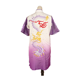 Haute qualité mode Kungfu vêtements Sequin léger bronzage <span class=keywords><strong>Tai</strong></span> <span class=keywords><strong>Chi</strong></span> vêtements uniforme avec broderie Dragon - Product Image 4