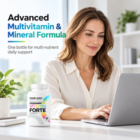Comprimés multivitaminés OEM ODM avec vitamines A, C, D, E et minéraux, nutrition quotidienne, antioxydant, complément alimentaire, marque privée B2B