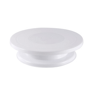 Piatto Girevole per Torte a 360 Gradi in PP Bianco, Riutilizzabile, Non Tossico, Lavabile a Mano, <span class=keywords><strong>Design</strong></span> per Uso Alimentare, per Cucina, Ristorante, Pasticceria - Product Image 1