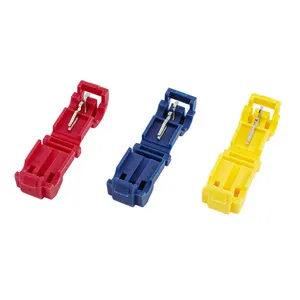 Red Blue Yellow Self-Stripping T Tap Wire Connectors Electrical Insulated crimp Terminals Quick Splice Disconnect Wire Taps