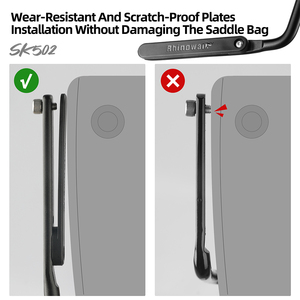 Support de Sacoche de Selle de Vélo Rhinowalk en Alliage d'Aluminium Noir pour Sacoche de Selle de Vélo, Équipement de Cyclisme, 1 pièce/sac OPP - Product Image 5