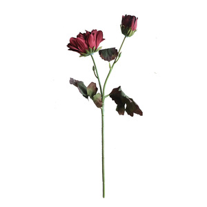 Venta al por mayor decoración artificial ramo de flores 6 cabezas Dalia <span class=keywords><strong>Pinnata</strong></span> boda guirnalda flores artificiales - Product Image 2