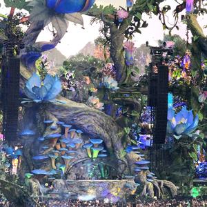 Decoración Inflable Gigante Personalizada de Elementos LIFE para Escenario, Impresionante Tronco y Flor Inflables para el Escenario de Tomorrow Land - Product Image 1