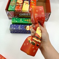 Grande barre de beurre de Noël souple, jouet à presser en PU à remontée lente, jouet anti-stress super doux sur le thème de Noël, cadeau ASMR pour soulager le stress.