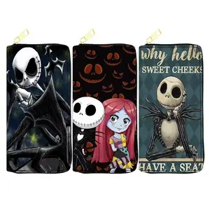 The Nightmare Before Christmas JACK Christmas Halloween Long Leather lady Wallet