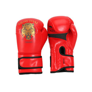 Venta caliente 10oz 14oz Guantes de Kickboxing Logotipo personalizado Impreso Guantes de entrenamiento de boxeo Hecho Cuero PU Cuero Entrenamiento de negocios - Product Image 2