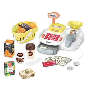 Caja Registradora de juguete para niños, juego de compras con calculadora, caja registradora, escáner, 36 unidades - Product Image 1