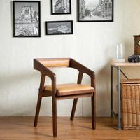 Chaise de salle à manger en bois massif, style rétro, de haute qualité, pour Restaurant, hôtel, salon, avec accoudoir, nouvelle collection