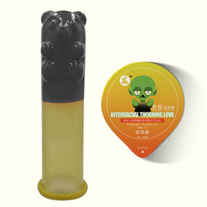 Anpassbare Kondome Schwarzbär-Kondom für Tiere Verlängerung Gerippte Genoppte Penishüllen zur Unterstützung der Penisvergrößerung - Product Image 3