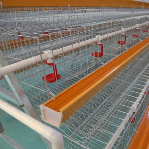 Cage à poules en métal galvanisé écologique à grande capacité, 3-4 niveaux, 6 pieds, avec service <span class=keywords><strong>de</strong></span> modélisation 3D pour volailles - Product Image 5